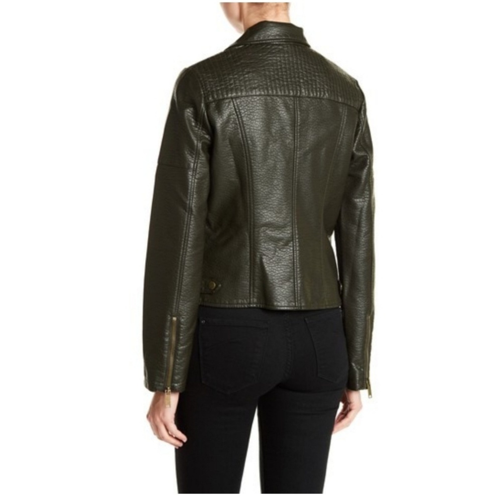 🌿NWT🌿French ConnectionFauxFur Collar Moto Jacket - Picture 4 of 4